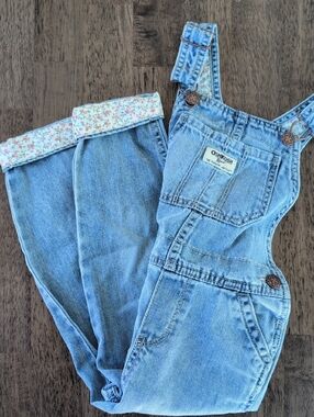 Floral Lined Oshkosh Overalls